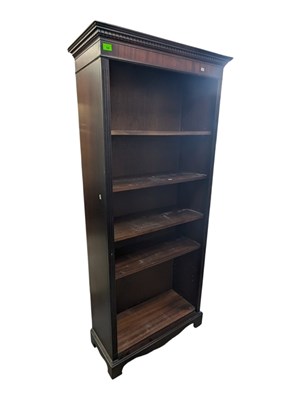 Lot 698 - REPRODUCTION MAHOGANY GEORGE III LARGE PEDESTAL BOOKCASE