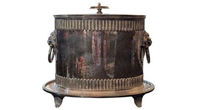 Lot 383 - HARRIS BROTHERS & HOWSON - EARLY 20TH CENTURY EDWARDIAN TEA CADDY