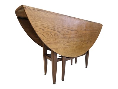Lot 655 - BRITISH MODERN DESIGN - MID 20TH CENTURY TEAK DROP LEAF DINING TABLE