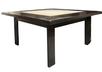 Lot 324 - LATER 20TH CENTURY HIGH-END DESIGNER STONE SET COFFEE TABLE
