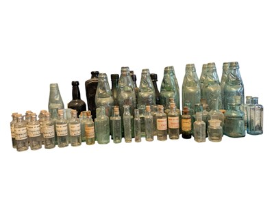 Lot 109 - COLLECTION OF 19TH & 20TH CENTURY GLASS BOTTLES - INCL. ADVERTISING