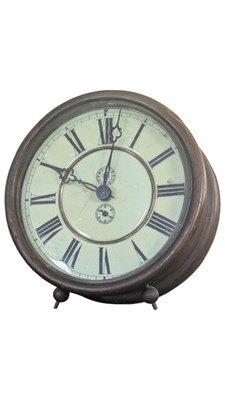 Lot 471 - 19TH CENTURY COPPER CLOCK ANSONIA POSTAL CLOCK