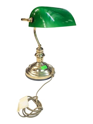Lot 661 - VINTAGE 20TH CENTURY BANKERS OFFICE LAMP