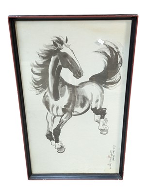Lot 919 - AFTER XU BEIHONG (CHINESE, 1895-1953) - STUDY OF A HORSE