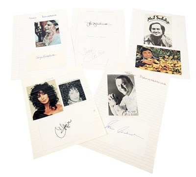 Lot 145 - MUSIC - COLLECTION OF AUTOGRAPHS