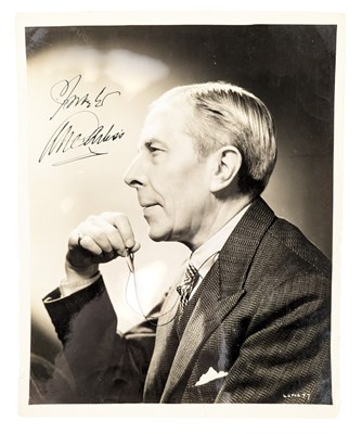 Lot 58 - ACTORS - GEORGE ARLISS (D.1946) - SCARCE SIGNED 8X10" PHOTOGRAPH