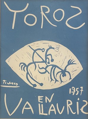 Lot 113 - AFTER PABLO PICASSO - TOROS EN VALLAURIS, 1957 - COLOUR PRINT ON PAPER