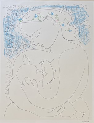 Lot 52 - AFTER PABLO PICASSO - GRANDE MATERNITE - LIMITED EDITION LITHOGRAPH ON PAPER