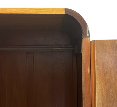Lot 180 - EARLY 20TH CENTURY ART DECO DESIGNER WALNUT COMPACTUM WARDROBE