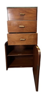 Lot 180 - EARLY 20TH CENTURY ART DECO DESIGNER WALNUT COMPACTUM WARDROBE