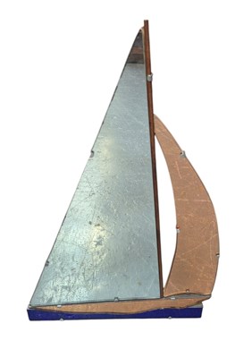 Lot 11 - EARLY 20TH CENTURY ART DECO SAILING BOAT MIRROR