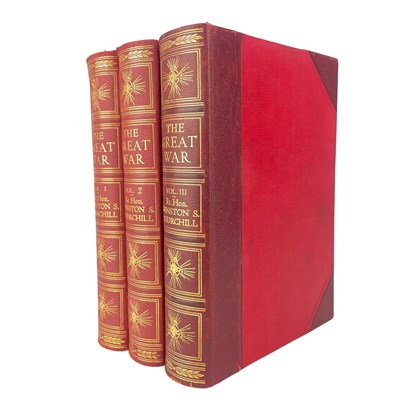 Lot 88 - CHURCHILL, WINSTON S. - [1933-4] THE GREAT WAR, 3VOLS, FIRST ILLUS. EDITION