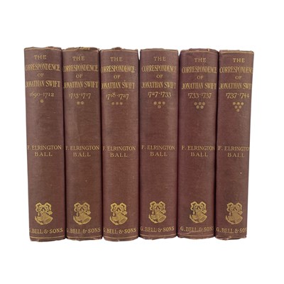 Lot 161 - SWIFT, JONATHAN - 1910 THE CORRESPONDENCE OF JONATHAN SWIFT, 6VOLS