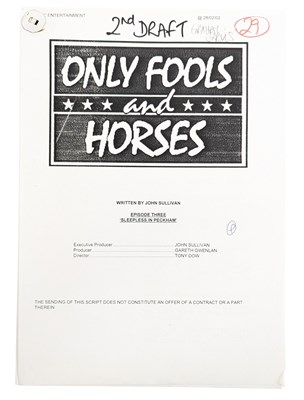 Lot 85 - ONLY FOOLS & HORSES - SLEEPLESS IN PECKHAM - ORIGINAL SCRIPT