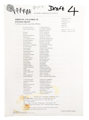 Lot 92 - BIRDS OF A FEATHER - ORIGINAL PRODUCTION SCRIPT