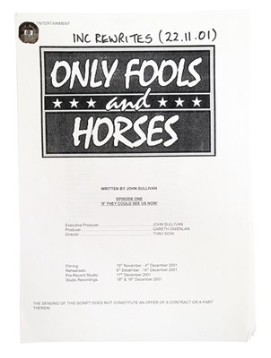 Lot 40 - ONLY FOOLS & HORSES - IF THEY COULD SEE US NOW - ORIGINAL SCRIPT