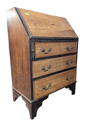 Lot 838 - EDWARDIAN INLAID WRITING BUREAU