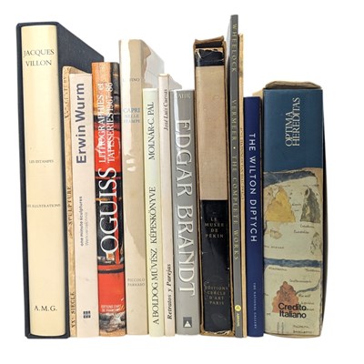 Lot 204 - A SELECTION OF ART BOOKS TO INCLUDE OGUISS LITHOGRAPHS AND ERWIN WURM ETC