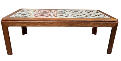 Lot 288 - G PLAN - RETRO TEAK AND TILE-TOPPED COFFEE TABLE