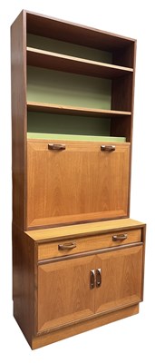 Lot 163 - R. BENNETT FOR G PLAN - FORM FIVE - TEAK UPRIGHT WALL UNIT