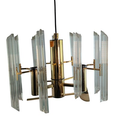 Lot 278 - GAETANO SCIOLARI - MID CENTURY ITALIAN CHANDELIER