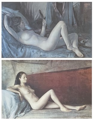 Lot 97 - ROMANO STEFANELLI - MODEL WITH HAND MIRROR & SLEEPING MODEL - TWO PRINTS