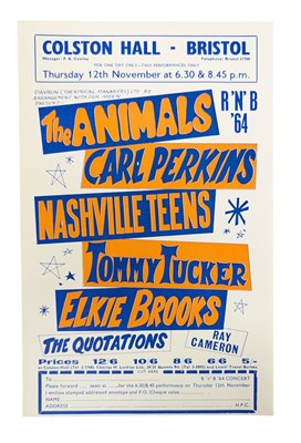 Lot 87 - ROCK 'N ROLL - R'N'B 1964 - ORIGINAL FLYER FROM THE COLSTON HALL, BRISTOL
