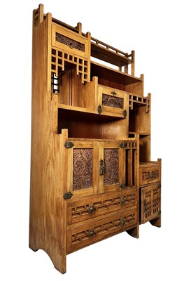 Lot 153 - EARLY 20TH CENTURY CHINESE LARGE HARDWOOD CABINET