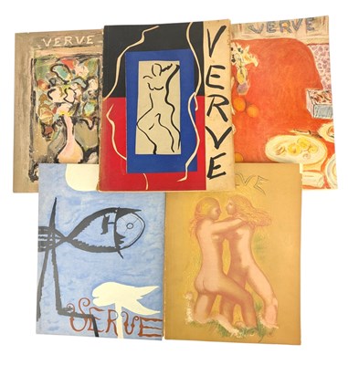 Lot 7 - VERVE: AN ARTISTIC AND LITERARY QUARTERLY - 5 ISSUES - 1937-9, VOL 1, NUMBERS 1, 2, 3, 4, & 5-6