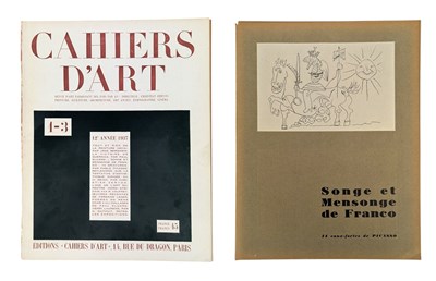 Lot 220 - 1937 CAHIERS D'ART 12E ANNÉE - & PICASSO'S SONGE ET MENSONGE DE FRANCO