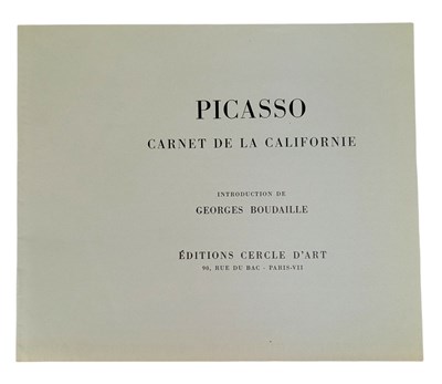 Lot 11 - PICASSO - 1959 CARNET DE LA CALIFORNIE, PARIS EDITION, LIMITED EDITION