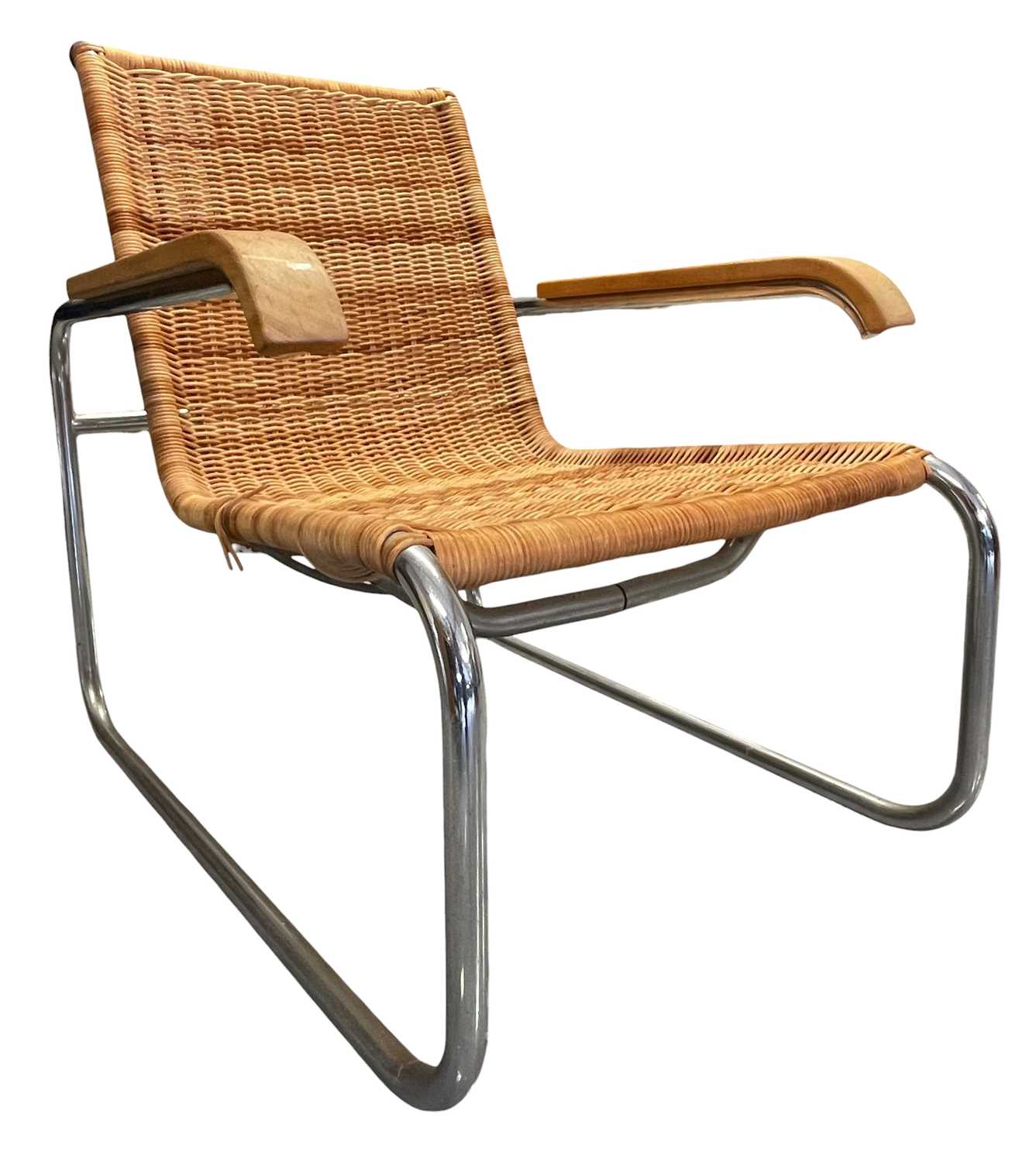 Lot 273 - MARCEL BREUER FOR THONET - MODEL B35 - 1960S DESIGNER ARMCHAIR