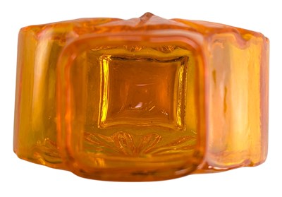 Lot 1 - GEOFFREY BAXTER X WHITEFRIARS - 9676 - MID CENTURY TANGERINE SUNBURST VASE