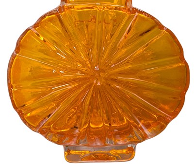 Lot 1 - GEOFFREY BAXTER X WHITEFRIARS - 9676 - MID CENTURY TANGERINE SUNBURST VASE