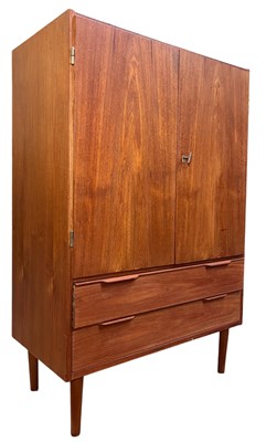 Lot 570 - RETRO MID 20TH CENTURY RUSSIAN TEAK COCKTAIL CABINET