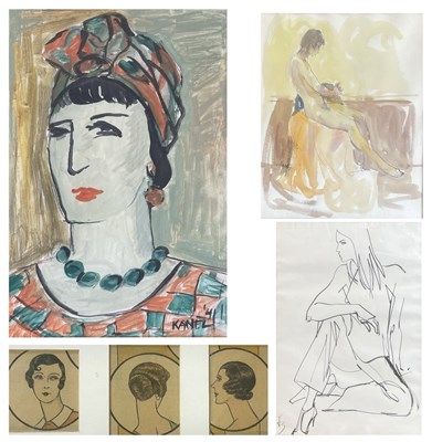 Lot 116 - FOUR MODERN ART DRAWINGS AND PRINTS