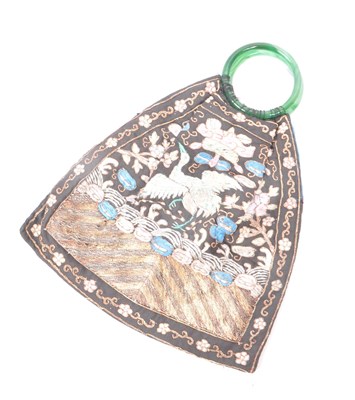 Lot 209 - VINTAGE 1920S CHINESE HAND-STITCHED BAG