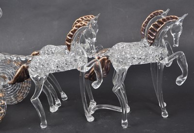 Lot 23 - 20TH CENTURY STUDIO GLASS HORSE & OTHERS