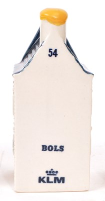 Lot 176 - KLM - BOLS - COLLECTION OF TEN DELFT BLUE MINIATURE LIQUOR HOUSES